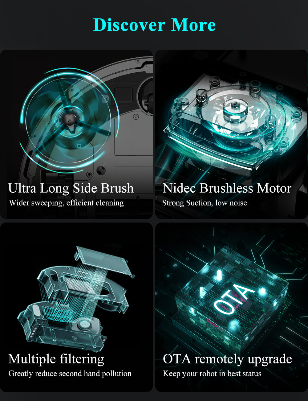 ABIR X8 Robot Vacuum Cleaner Laser Navigation Multi Floor Mapping discover more